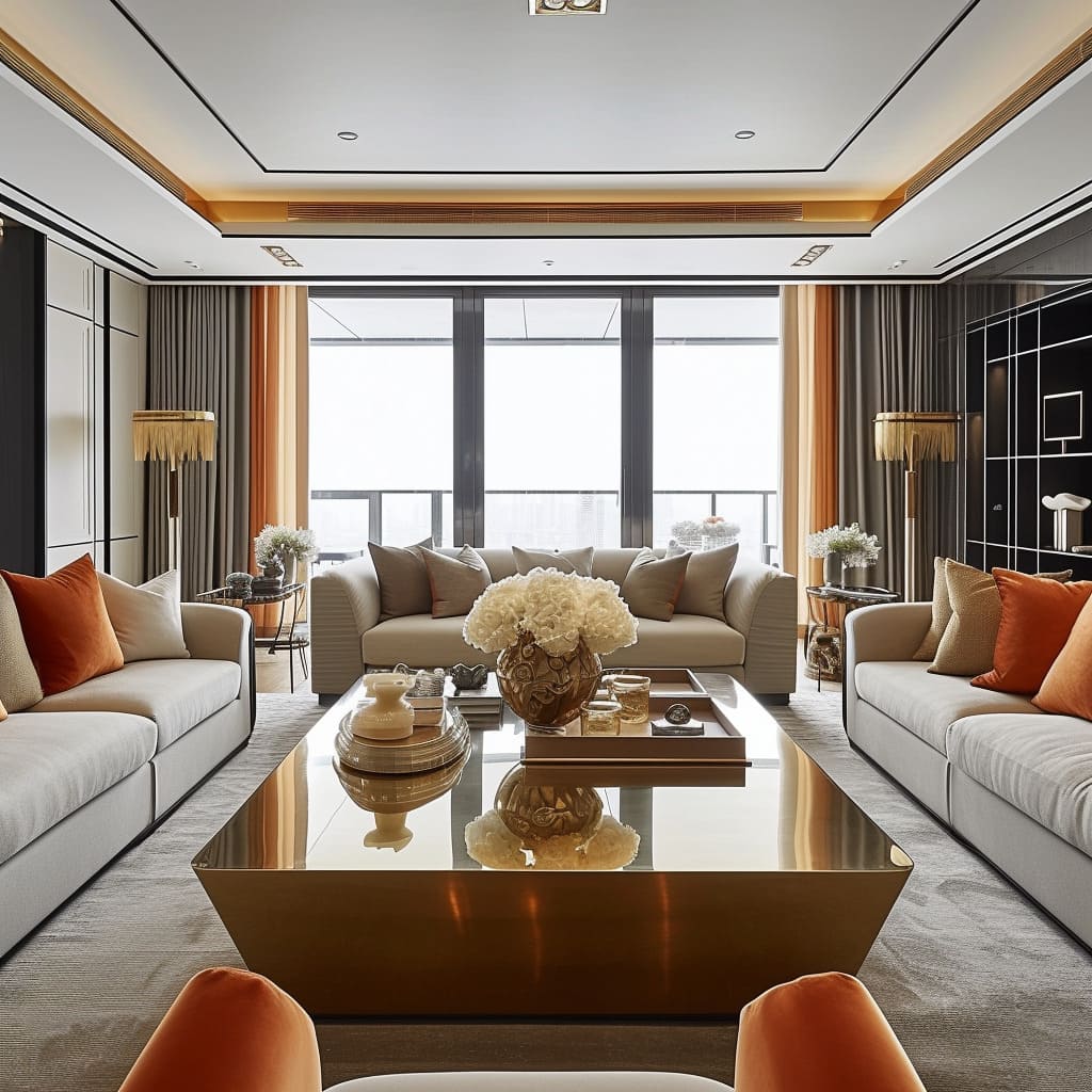 Understated opulence and functional elegance define the space
