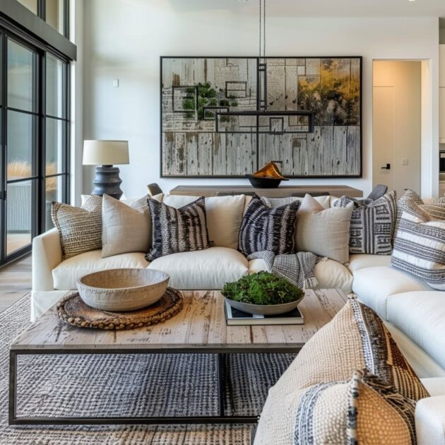 Contemporary Rustic Living Room Design Inspiration & Tips