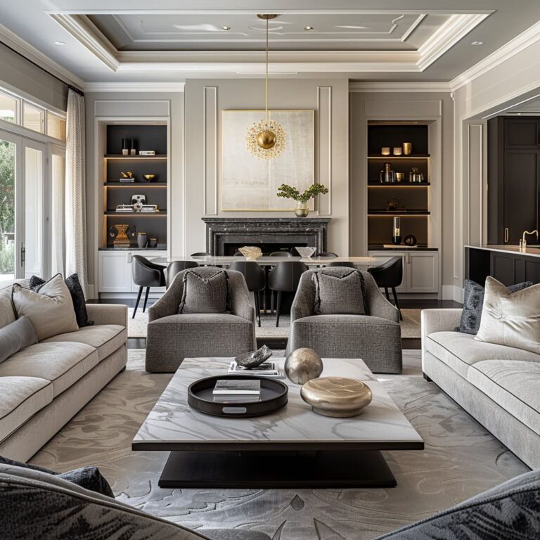 The Resonance of Design in Living Room Spaces | Fancy House Design in Dubai