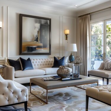 The Quiet Luxury of Transitional Living Room Interior Design