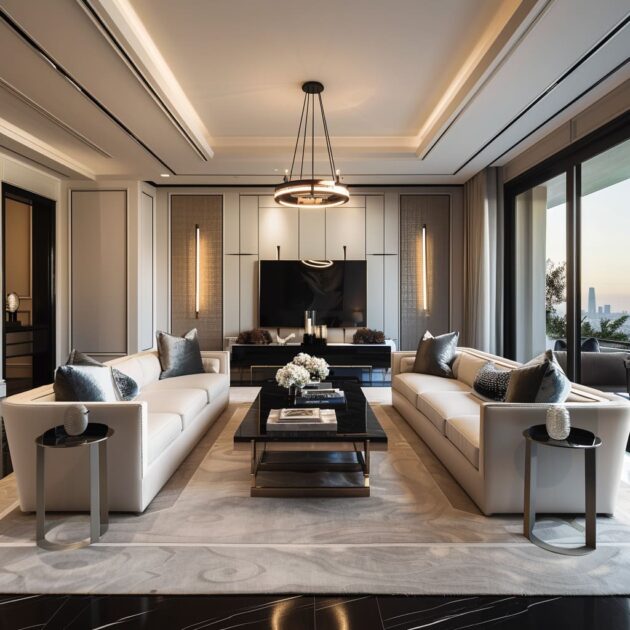 A Dive into Luxury Transitional Living Room Interior Design