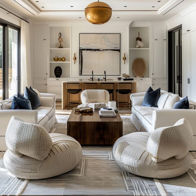Contemporary Living Room Interiors with a Timeless Touch