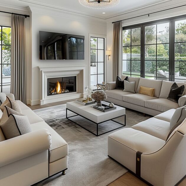The Quiet Luxury of Transitional Living Room Interior Design