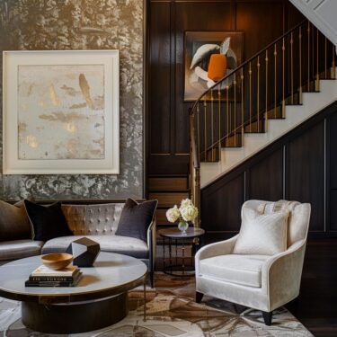 Architecture and Interior Design in 2-story House