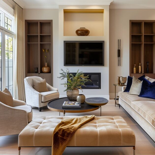 Contemporary Living Room Interiors with a Timeless Touch