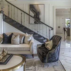 Architecture and Interior Design in 2-story House