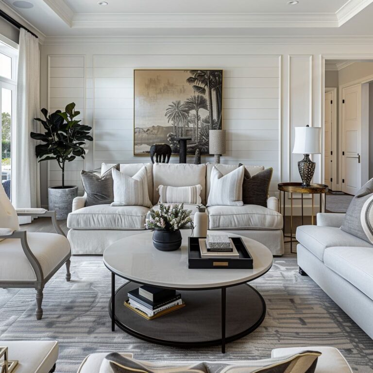 Ergonomics, Ambiance, and Continuity in Living Room Interior