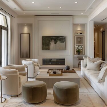 Delicate Dance of Contemporary Living Room Interior Design