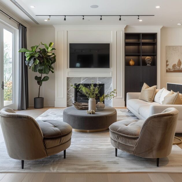 Contemporary Living Room Interiors with a Timeless Touch
