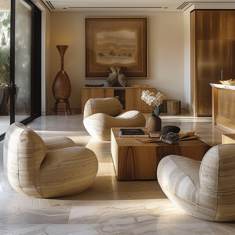 Minimalist Living Room Interiors with Natural Materials | FH