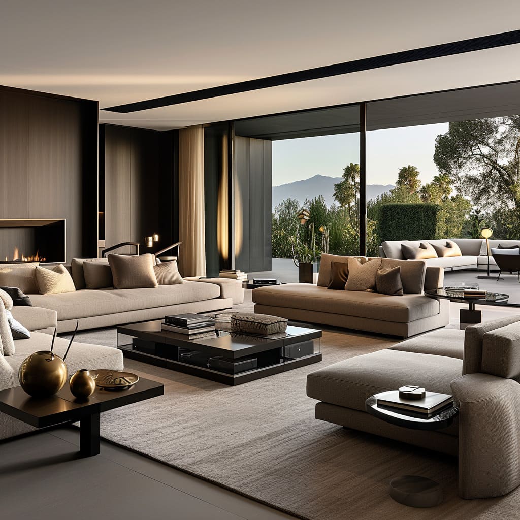 A large modern living room