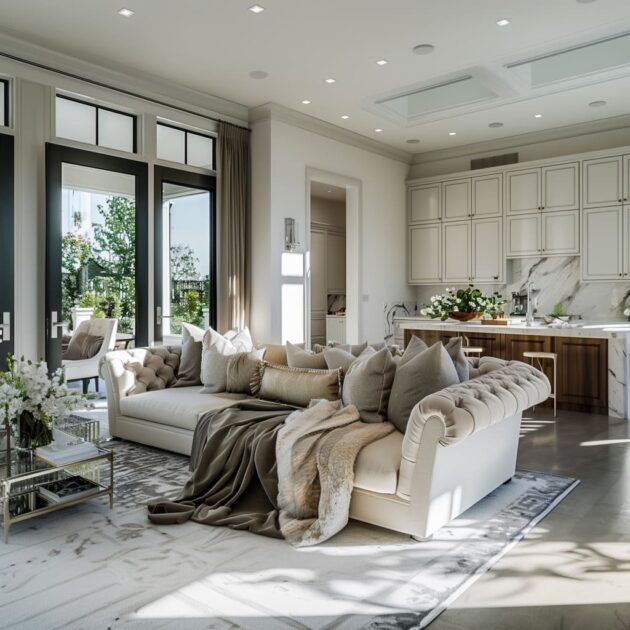 Detailed Guide to White Farmhouse Living Room Design | FH