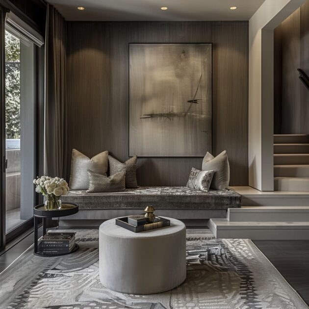 Monochrome Living Room: Luxury in Single-Color Home Design