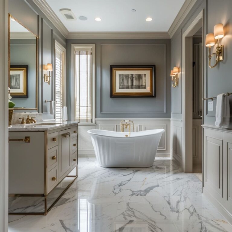 How To Make Transitional Style Bathroom Interior Design