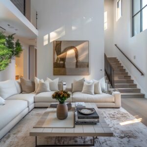 Contemporary White Interior Design: Comfort, Craftsmanship, and Sustainability