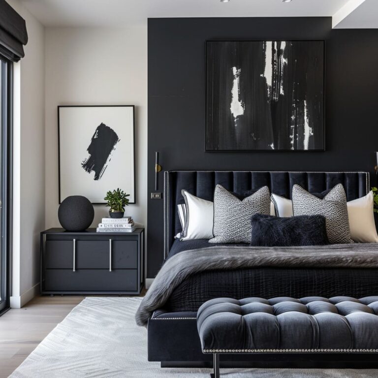 How to Style a Black Bedroom: Decor Ideas for a Bold Space