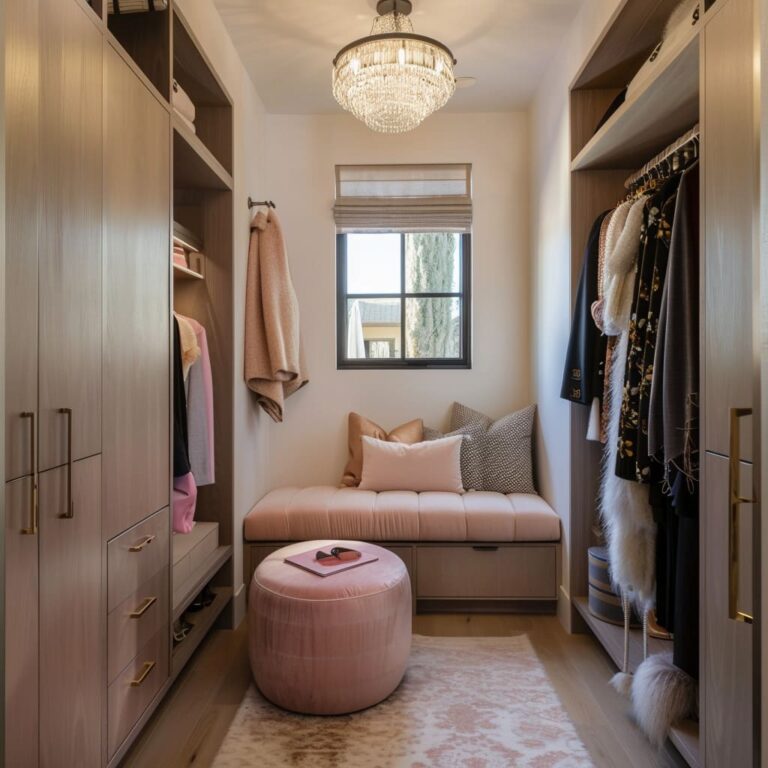 Image showcasing Compact and Stylish: Closet Ideas for Small Walk-In Closets