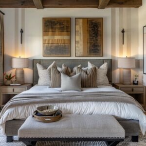 Modern Farmhouse Master Bedroom Design Ideas: A Blend of Rustic and Contemporary