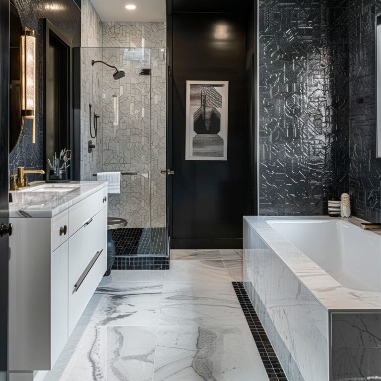 Top Black and White Bathroom Design & Decor Ideas for a Modern Home ...