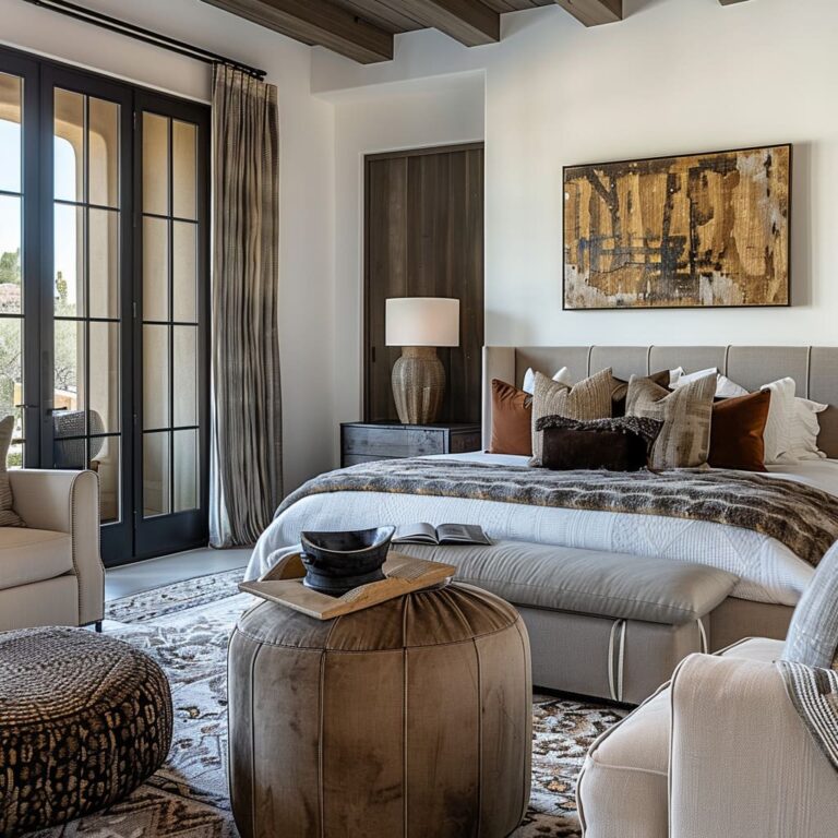 Modern Rustic Farmhouse Master Bedroom Design Ideas