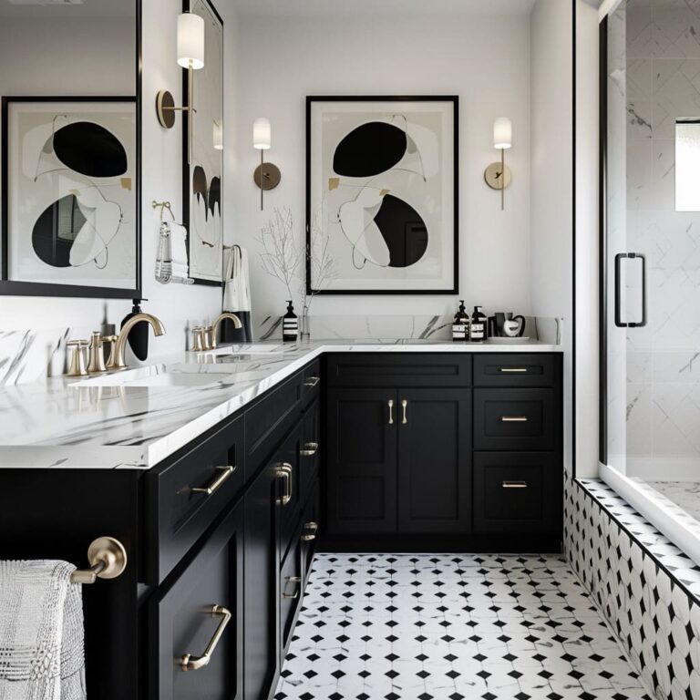 Top Black and White Bathroom Design & Decor Ideas for a Modern Home ...