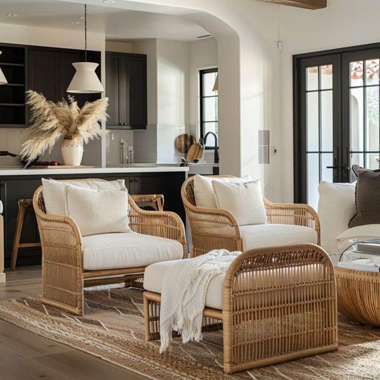 Picture of Stylish Rattan Furniture Accents for Your Living Room
