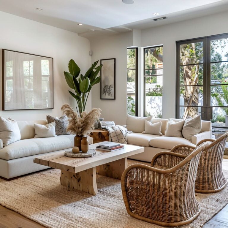 Stylish Rattan Furniture Accents for Your Living Room