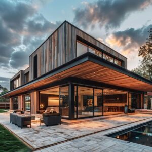 Modern House Architectural Masterpieces: Combining Wood, Metal, and Glass