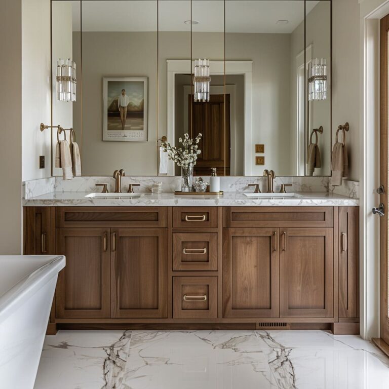 Elegant Master Bathroom Ideas in Luxury Transitional Style