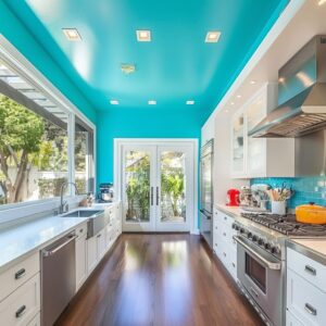 Budget-Friendly Home Makeover: Bold Ceiling Colors for Instant Style