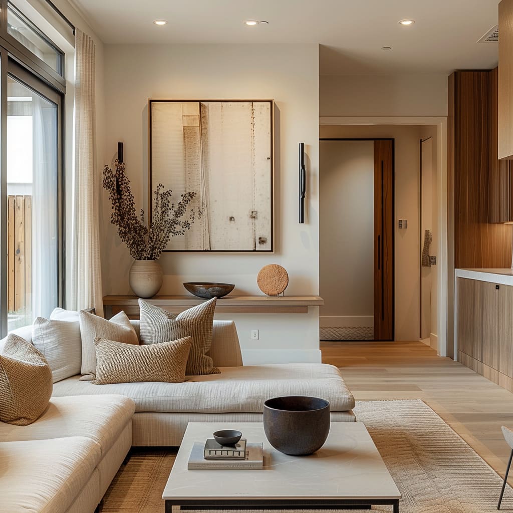 Warm Minimalist Small Living Room Ideaa s With Organic Details Warm Minimalist Small Living Room Ideaa s With Organic Details