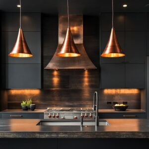 Combining Black with Earthy Tones for a Luxurious Kitchen Design: A Detailed Exploration