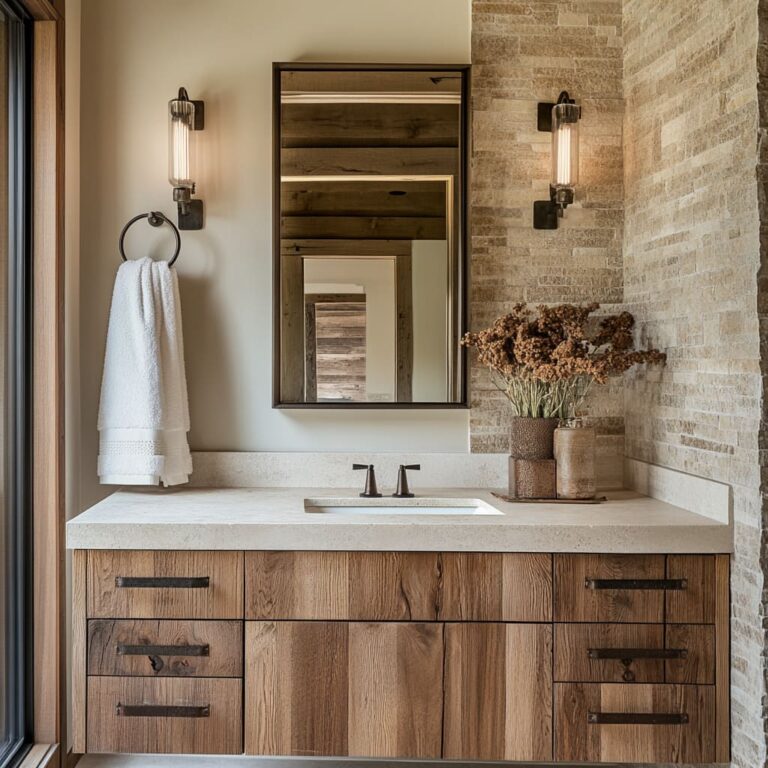 Reclaimed Wood Vanities: Natural Beauty for Your Bathroom