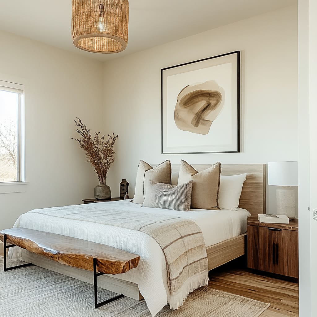 The room exudes a minimalist and classy vibe, with carefully chosen bedroom decor and a soothing color palette.jpg