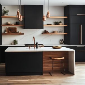 Creating Visual Drama: Best Color Combinations for Matt Black Kitchens