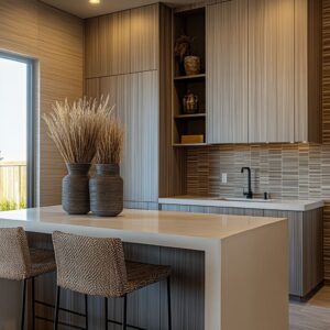 Earthy Minimalism: Kitchen Designs with Natural Materials and Luxury Finishes