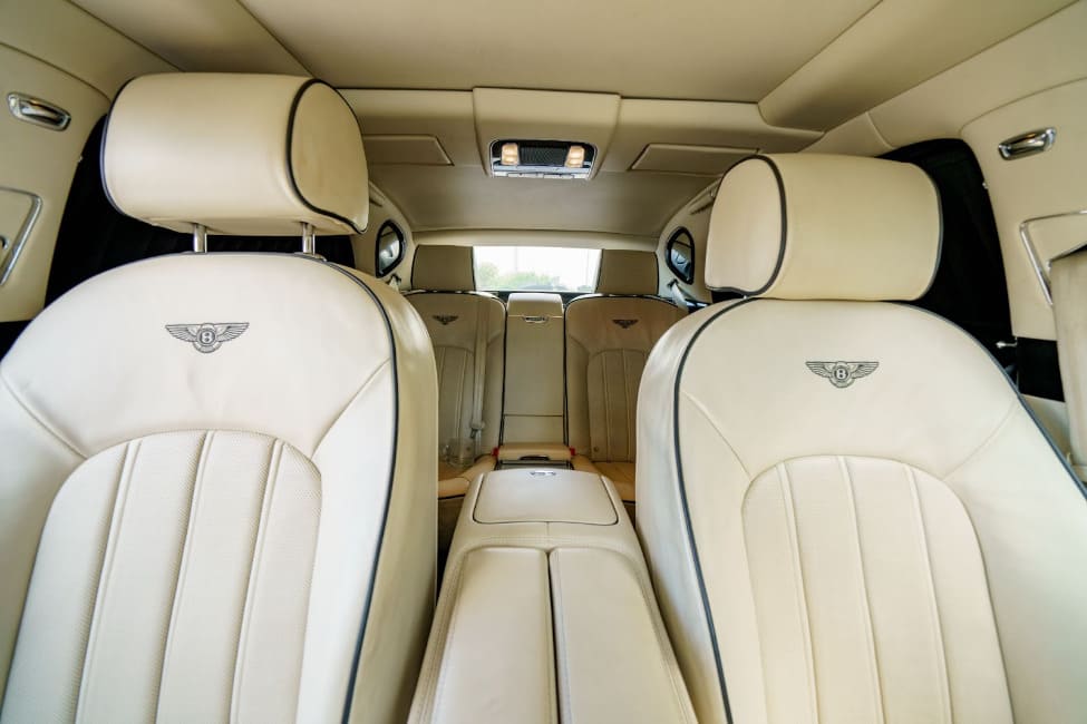 Interior of Bentley Mulsanne Grand Limousine