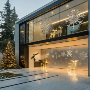 Simple and Stylish Christmas Exterior House Decoration Ideas