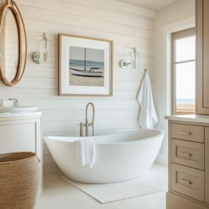 Fresh Ideas for Bathroom Interiors: The Beauty of Bathroom Shiplap Accent Walls