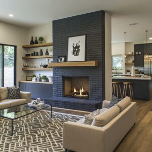 Stunning & Easy Painted Brick Fireplace Makeover Ideas: Get a Trendy Look on a Budget