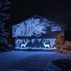 Easy Garage Door Christmas Decorations Using Smart Tech Solutions