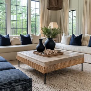 Refresh Your Living Room: Rattan & Wood Coffee Tables for a Chic Modern Farmhouse Look