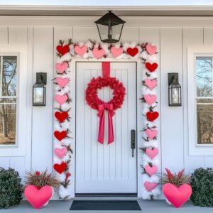Easy & Stylish Valentine’s Door Decor Ideas for a Home Porch