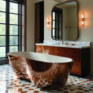 Luxurious Master Bathrooms That Perfectly Blend Classic Elegance with Bold Modern Design