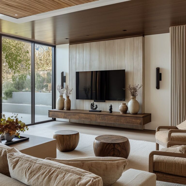 Modern Living Rooms: Minimalist TV Wall Designs That Impress