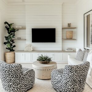 Easy Ways to Upgrade Your Living Room with Black and White Accent Chairs