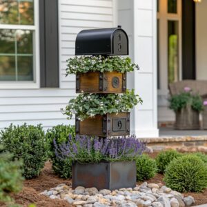 Cozy Farmhouse Mailbox Planter Ideas That Create a Welcoming Front Yard