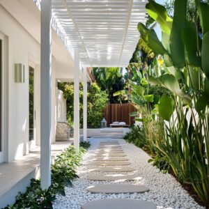 Modern Side Yard Ideas: Stylish Walkways and Seating to Make Every Inch Count