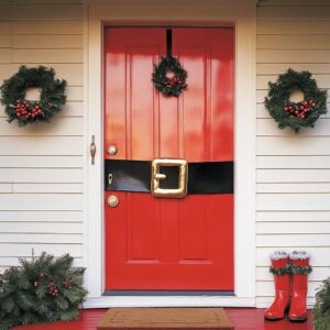 31 Lovely Front Door Christmas Decorations You’ll Love to Copy with Ease