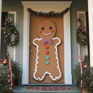 31 Lovely Front Door Christmas Decorations You’ll Love to Copy with Ease